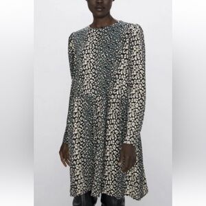 zara grey dress long sleeve NWT ZARA GREY SATIN SHORT WRAP DRESS LONG SLEEVES SIZE S